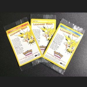 Pokemon Legendary Birds 2000 Movie Promo Sealed